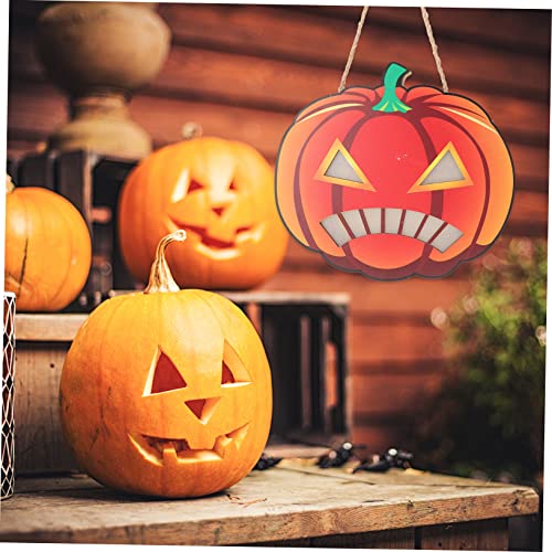 Colgante de Luz LED de Halloween Cabilock de Madera con Iluminación Integrada 8