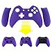 eXtremeRate® Purple Soft Touch Front Shell Faceplate with Left Right Panel Handle Side Rails for Microsoft Xbox One Controller