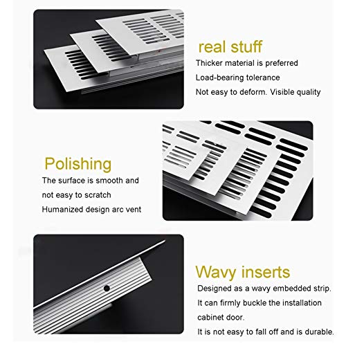 Grille de ventilation rectangulaire contre les odeurs de placard