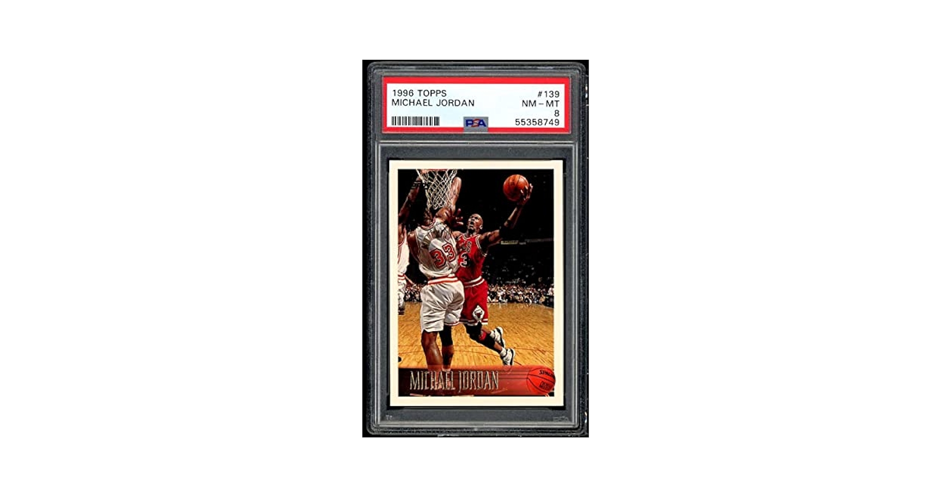 Topps - マイケルジョーダン　カード96-97 topps  NBA 50    PSA8 Topps - マイケルジョーダン カード96-97 topps NBA 50 PSA8