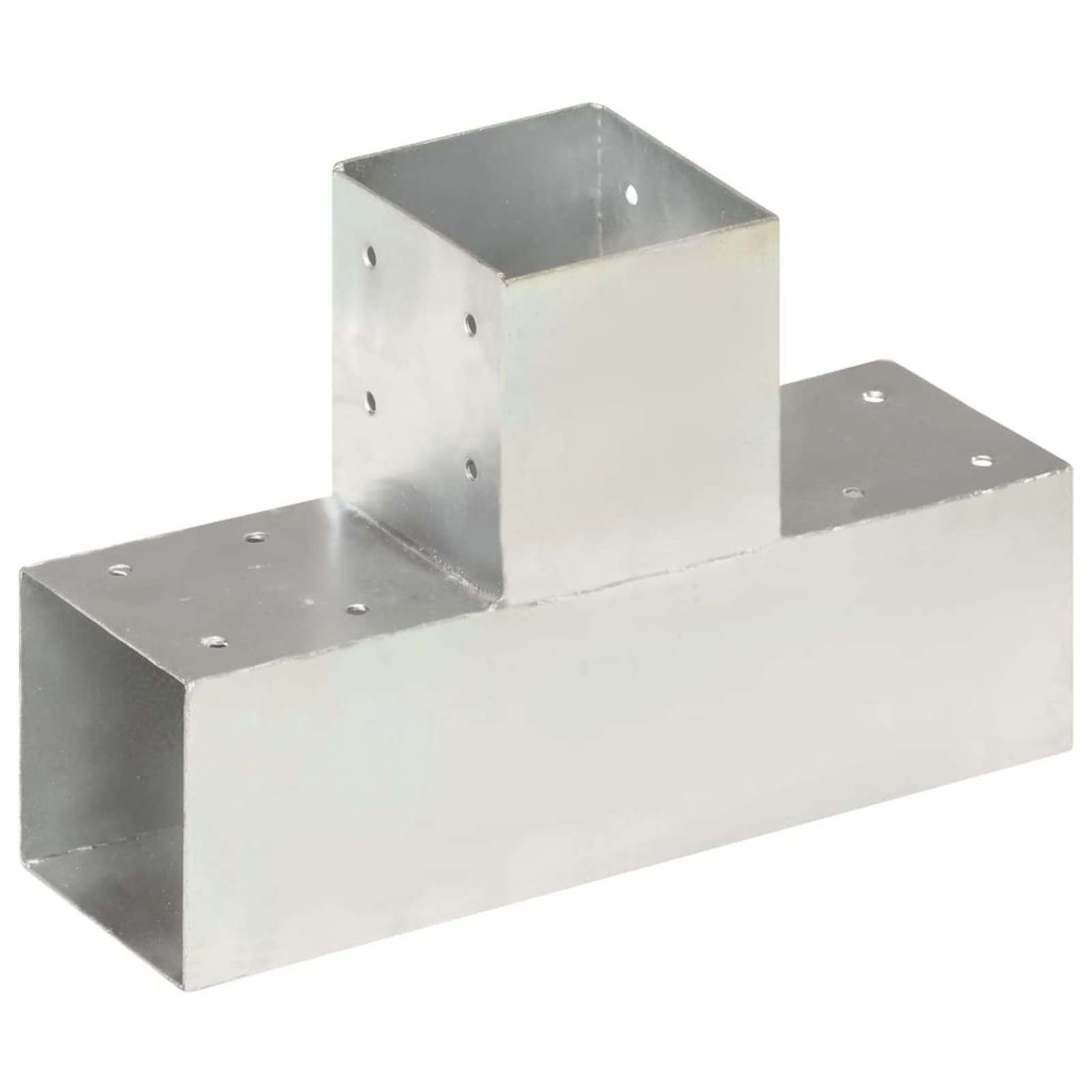 Conectores de Postes en T 4 uds, Anclajes, Postes, Connex, Metal galvanizado 91x91 mm
