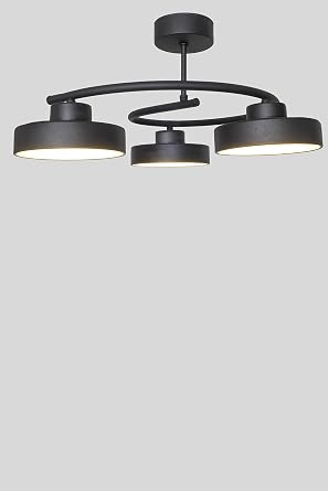 Dönence Led Siyah Renk Modern Tasarım Enerji Tasarruflu Üç Renk Işık Ledli Dekoratif Avize Salon Yemek Odası [Enerji Sınıfı A++]