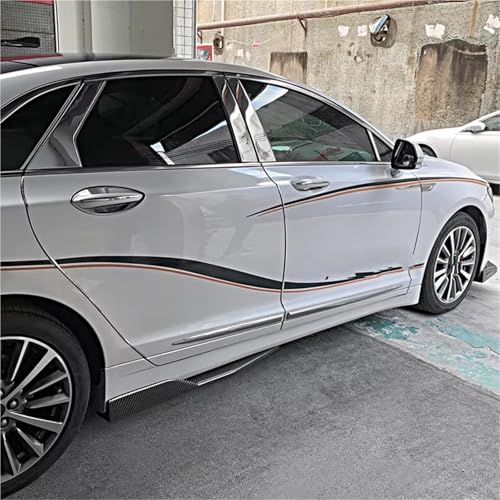 Extensiones de faldones laterales Lincoln MKZ 2017-2020 soluciona estética baja 2