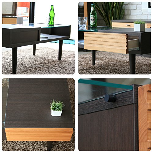 クロシオ コモ テーブル ブラウン 幅60cm奥行60cm高さ60cm 完成品