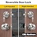 CML Hardware Entry Deadbolt Door Lock and Passage Knob Combo Set, Single Cylinder Deadbolt Lock with Keys for Exterior and Interior Door, Stainless Steel, 1 Pack
