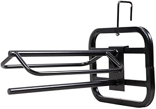 EASY-UP Hook Over Saddle Rack with Pad Bar | Portable Horse Stable Essential | Adjustable for Any Stall Front | Accommodates All Saddle Types | Features Pad Drying Rack