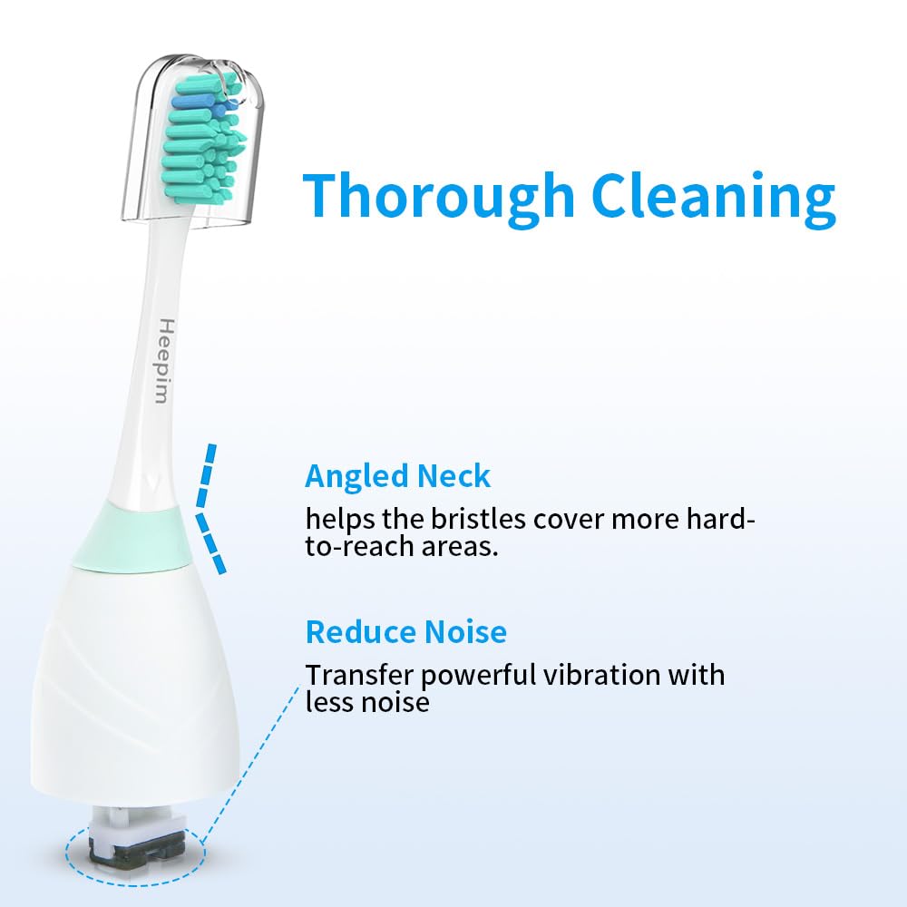 Testine di ricambio per spazzolino elettrico Philips Sonicare, testine di ricambio compatibili con spazzolino elettrico Philips Sonicare, confezione da 6