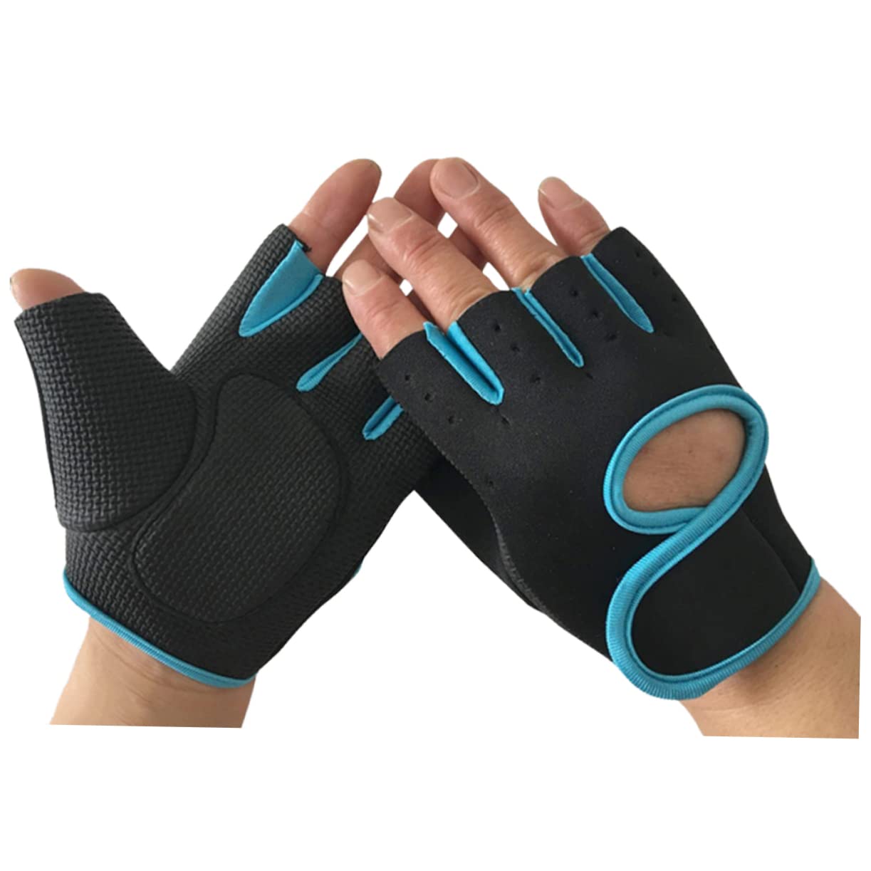 Mikinona Cycling Gloves for Weight Lifting and Fitness Half Finger Design Antiskid Protection Breathable Outdoor Sports Gloves