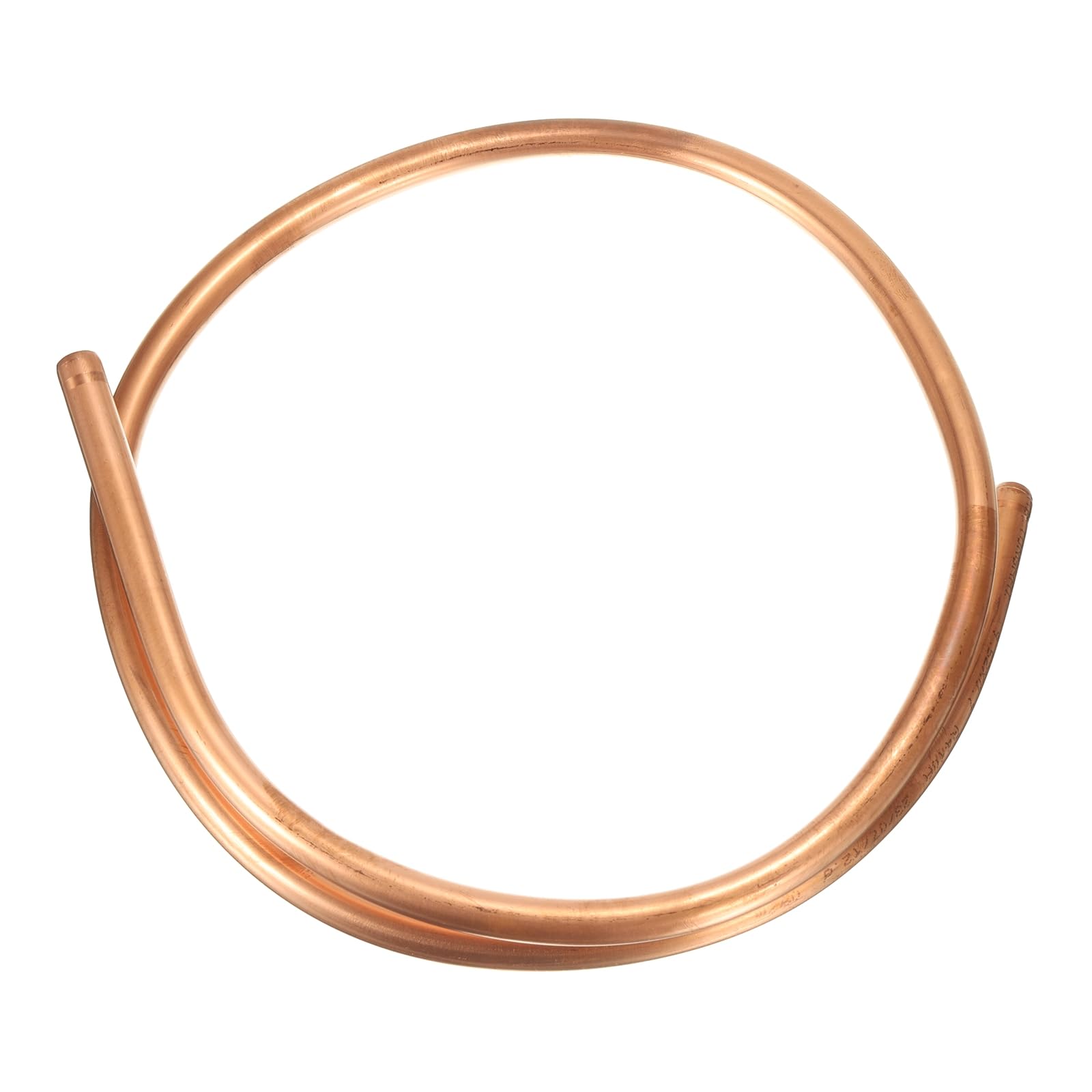sourcing map Copper Tube 3/8'' OD x 3Ft 1/32" T Refrigeration Flexible Pipe Seamless Hollow Metal Soft for Air Conditioners Refrigerators and Other Equipment