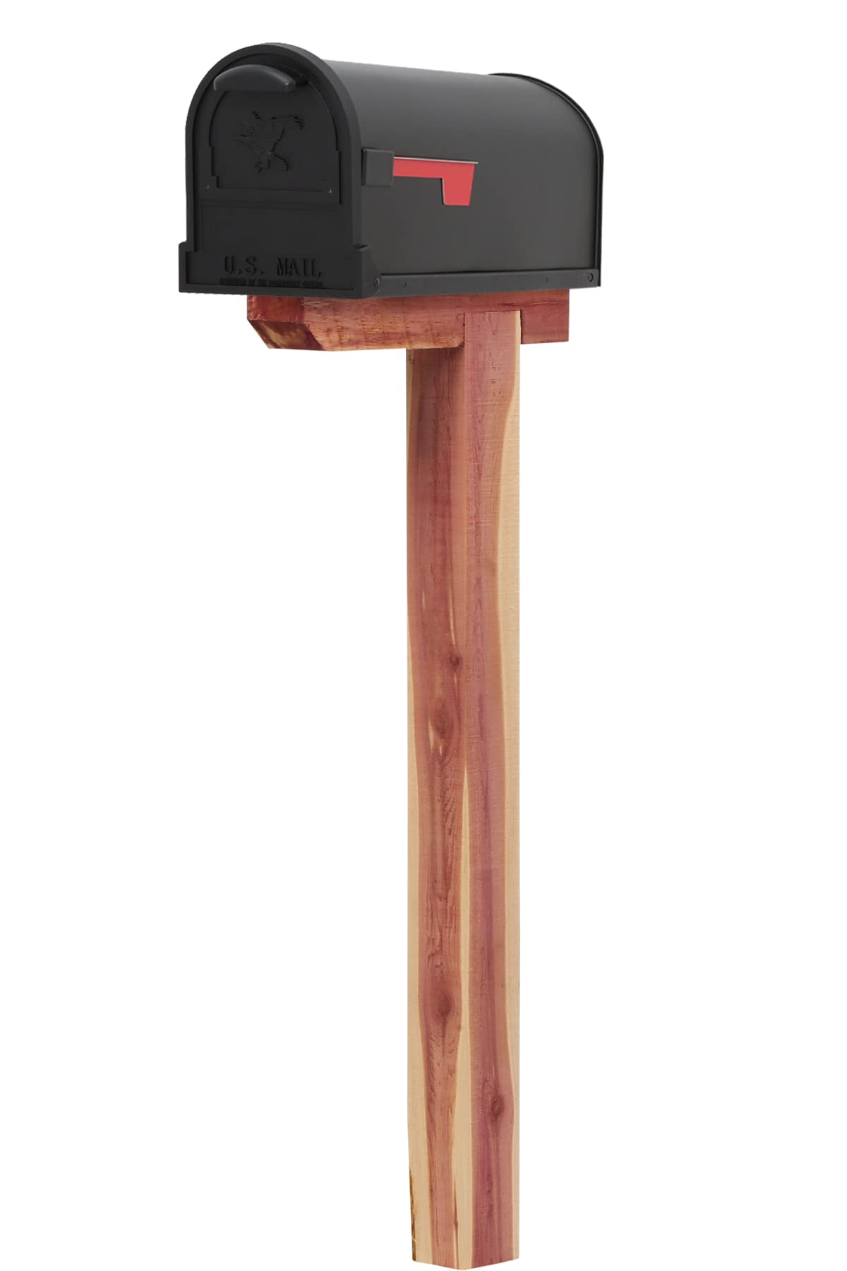 ARCHITECTURAL MAILBOXES Cedar Wood Mailbox Post