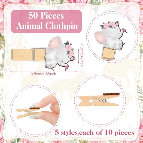 Image of Patelai 321 Pcs Elephant Themed Baby Shower Decorations It's a Girl Pink Baby Shower Games 5 Set for Pink Elephant Theme Gender Reveal Girls Birthday Party Decorations Supplies