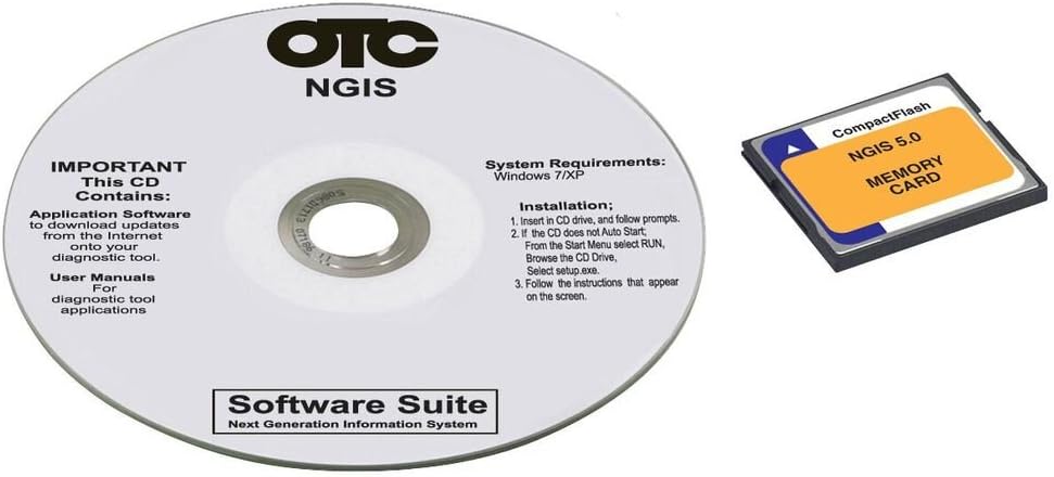 OTC Genisys 3421-154 System 5.0 CD and 4 GB Memory Card for Scan Tool
