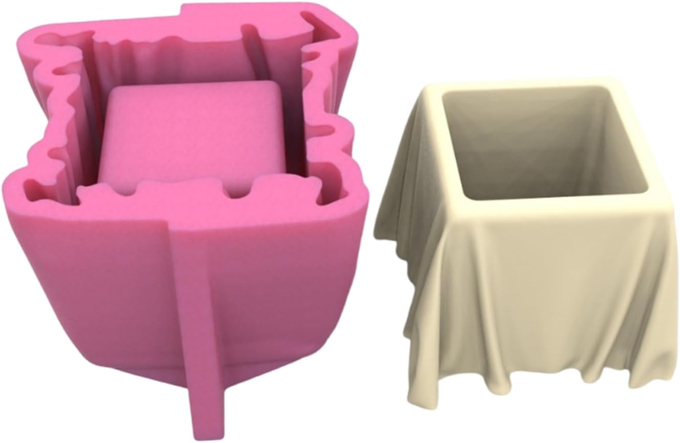 Silicone Mold Flower Pots Succulents Planter Table Shape Concrete Casting Molds Suitable for Crafting Planter Flowerpot Silicone
