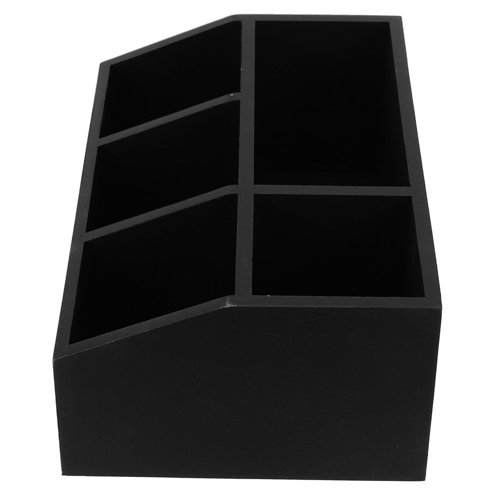 COLLBATH Drewniane pudełko organizera na torebki herbaty: pojemnik do przechowywania kawy i herbaty z przegródkami - 11,7x7,6x3,2" Organizer stacji kawowej na blat