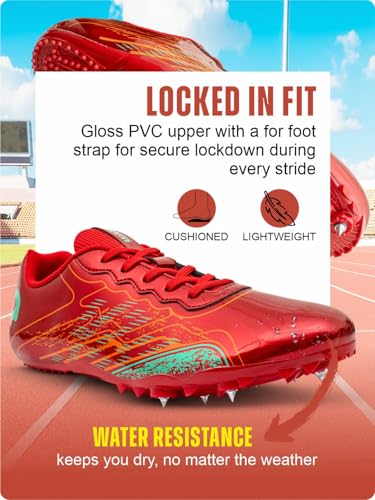 Image of Aivin Race Spike Running Shoes | Athletic Spikes Track & Field Shoes for Men | Sprint Spikes | Outdoor Running Shoes | Track and Field Shoes