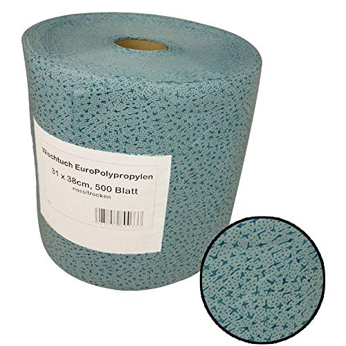 Nasswischtücher aus 100% Polypropylen Rolle 500 Blatt