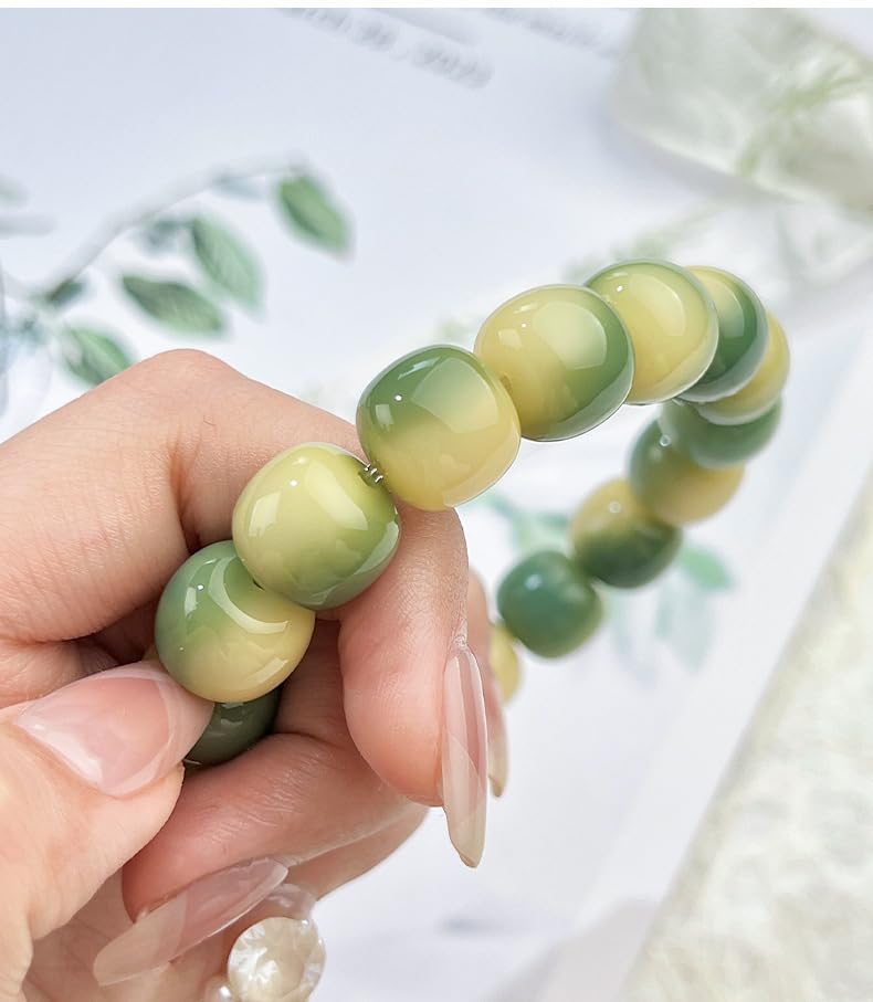Image of MUDI Bracelet For Women, Bodhi Seed Beads Bracelets Fidget Healing Energy Protection Stretch to My Man Jewelry Gift
