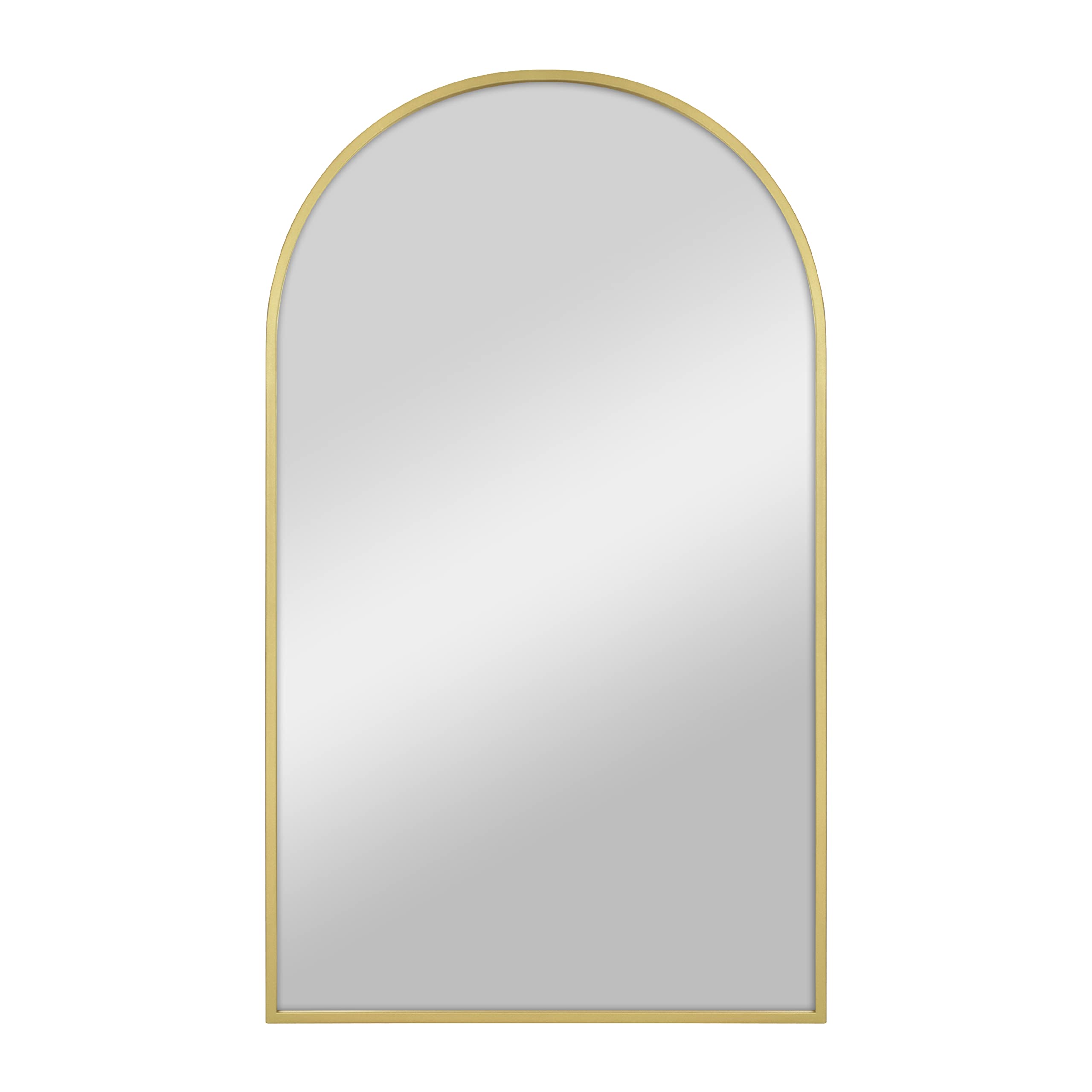 MCS Master &amp; Co. Metal Arch Mirror, 20x34, Brass, for Bathroom &amp; Bedroom