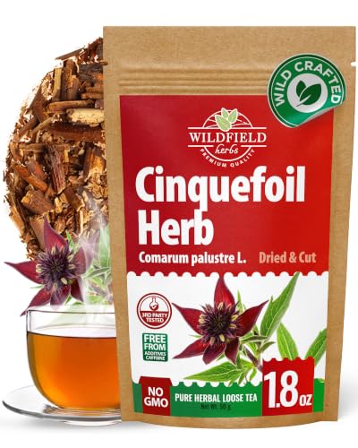 1.8 oz Cinquefoil Herb Dried Five Finger Grass Herb Potentilla Palustris Tea (Comarum Palustre L.) - 50g Sabelnik Herbal Tea