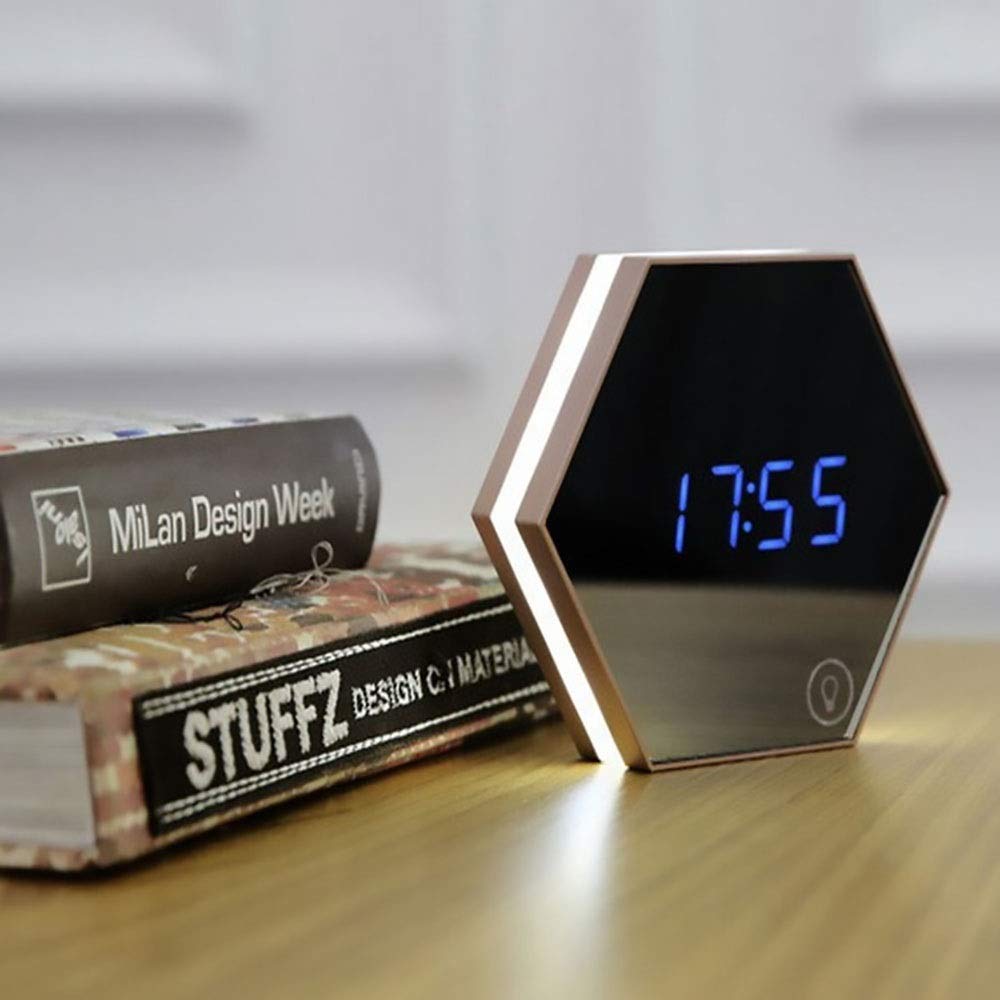 Réveil miroir tactile pour des nuits paisibles et un réveil douceur en musique