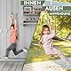 Goodevas Kinder Spielset – Indoor Klettergerüst und Outdoor Jungle Gym für Jungen und Mädchen – Kletterleiter und Gymnastikringe, ab 2-12 Jahre