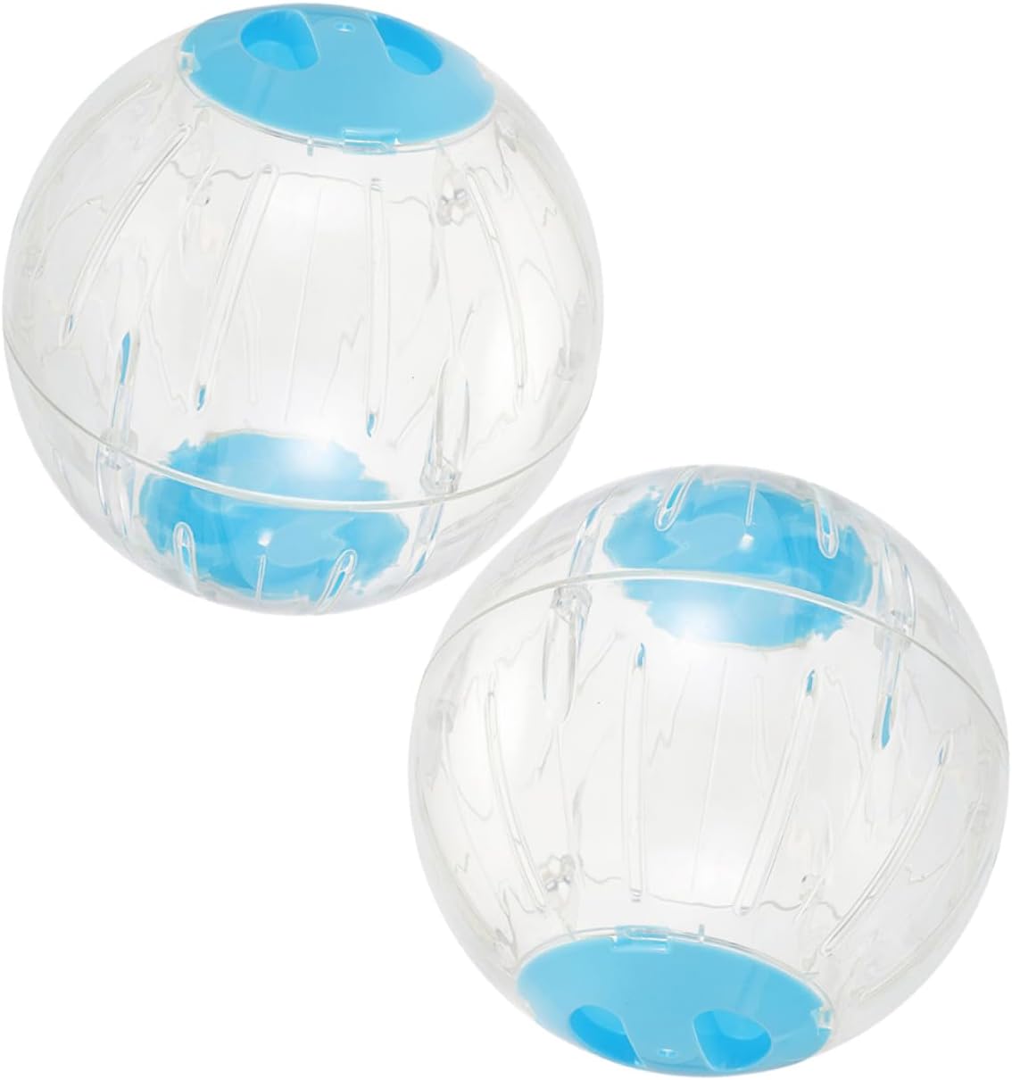 Kisangel 2Pcs Hamster Exercise Ball Dwarf Hamster Running Ball Transparent Design for Pet Activity Ventilated Holes for Airflow Fun and Healthy Exercise Supply