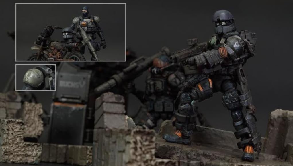 HiPlay TOY ALLIANCE Acid Rain World 1/18 FAV-A98 Bucks Shockraider Action Figure, 12cm, Con Accessori