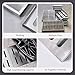 Drain Grate 3MM Thick Trench Drain Metal Grate Stainless Steel Material for Outdoor, Car Wash,Deck,Industrial Area(5pcs,15.75x15.75x1.18in)