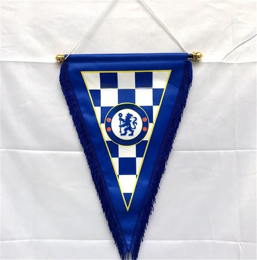 Football Club Pennant Flag Hanging Outdoor Or Indoor for Bedroom/Club/Bar/Event/Fan Merchandise Soccer (Chel.sea)