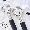 Pfefe 360 Rotating Ice Globes for Face & Eyes, Unbreakable Stainless Steel Cryo Sticks for Beauty Routines, Facials Cold Roller Colling Globes for Puffiness, Wrinkles, Dark Circles, Headaches