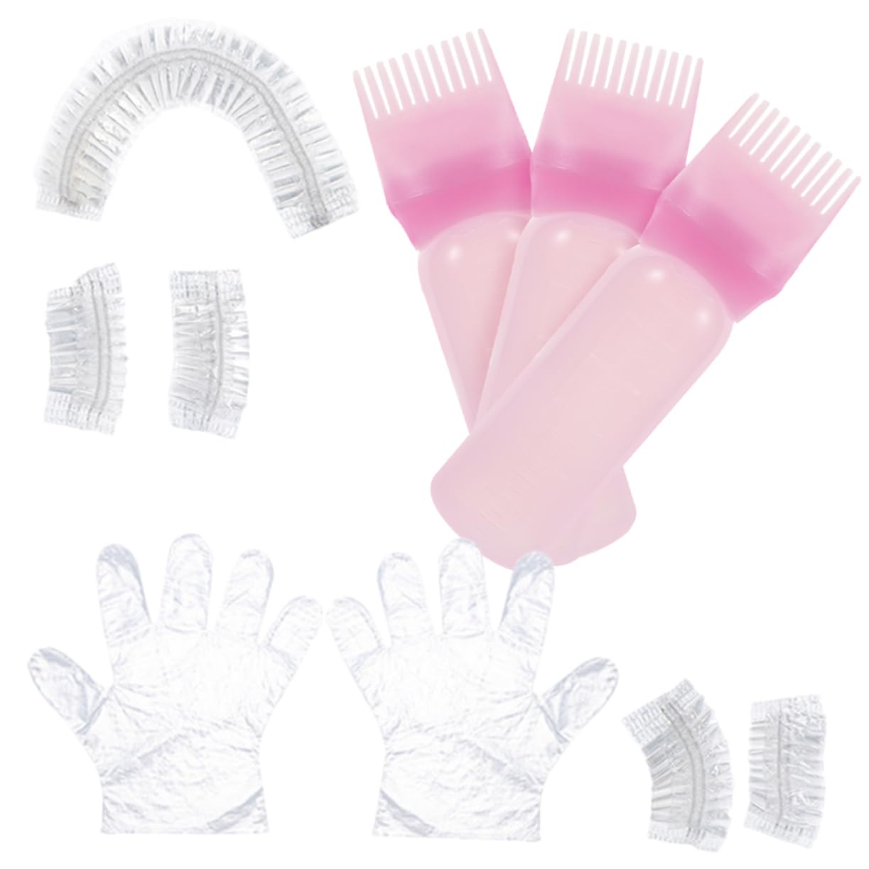 OSOLADY Hair Highlighting Kit Hair Dyeing Tools Set Root Comb Applicator Gloves Oil Bottles