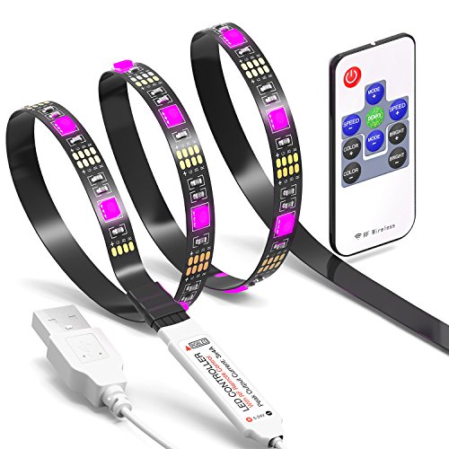 TV LED Light Strip JACKYLED 6.6Ft LED TV Backlight Strip USB Bias Monitor Lighting RGB 5050 SMD