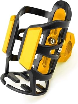 for Suzuki DR 150S 160S 250 300 650 650S 650SE 800 DR-Z400S Z400SM Motorcycle Water Bottle Drink Cup Holder Stand Beverage Cage Bracket Cup HolderGold