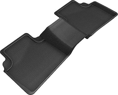 3D MAXpider Alfombrilla Kagu de ajuste personalizado (negro) compatible con Nissan Altima 2019-2025 - Segunda fila