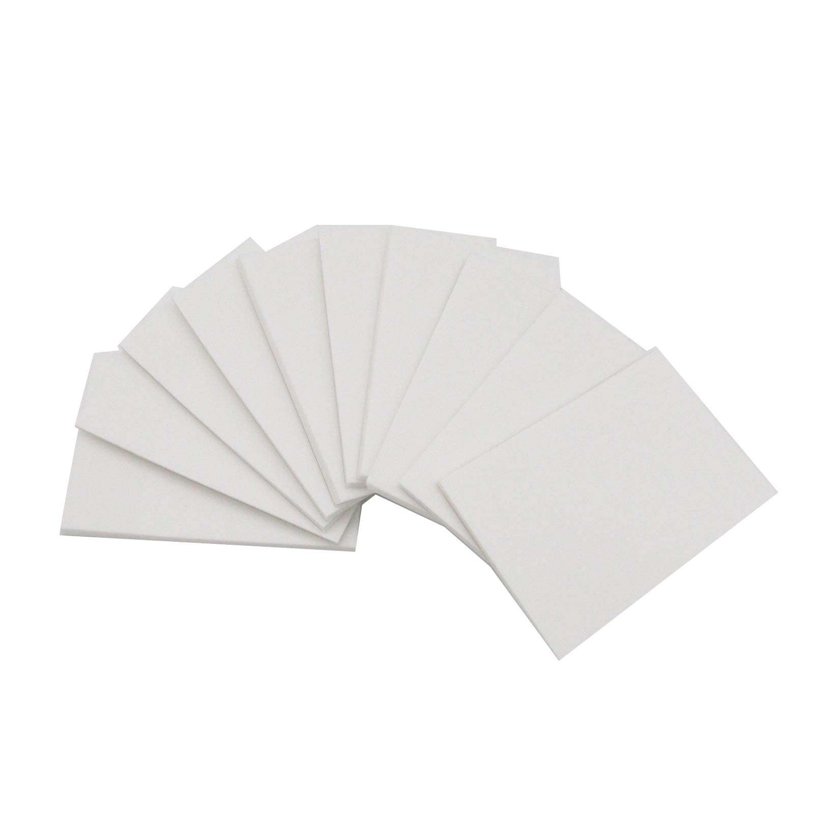 Photo 1 of Dreamty Transparent Sticky Note Pads 3x3 Waterproof Self-Adhesive Memo, Pack of 10, 500 Sheets (Clear, 2.75x3.74) Transparent 2.75x3.74