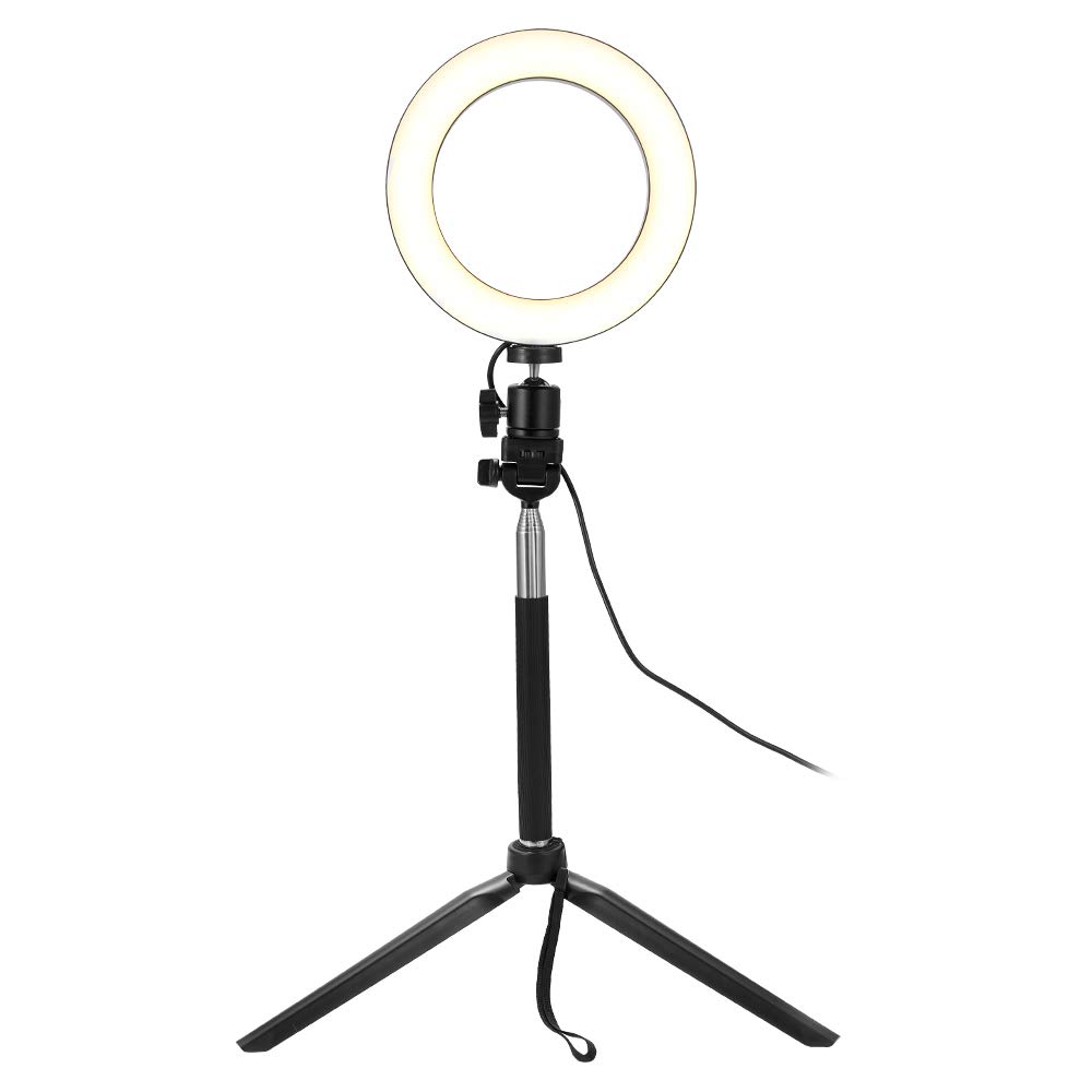 Champion8 Dimmable Wide Dimming Range LED Ring Fill in Light Tripod for Camera Photo Studio Selfie Photography