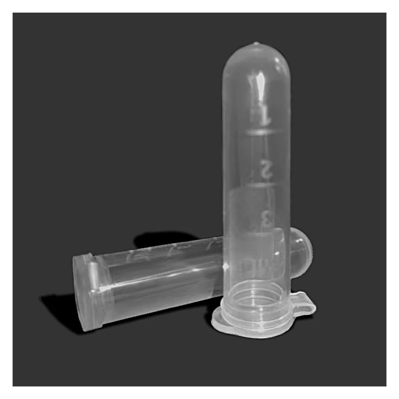 yingyingjia 300 szt. 5 ml mikroprobówka do wirowania probówka fiolka przezroczyste plastikowe fiolki pojemnik zatrzaskowy do przechowywania próbek laboratoryjnych