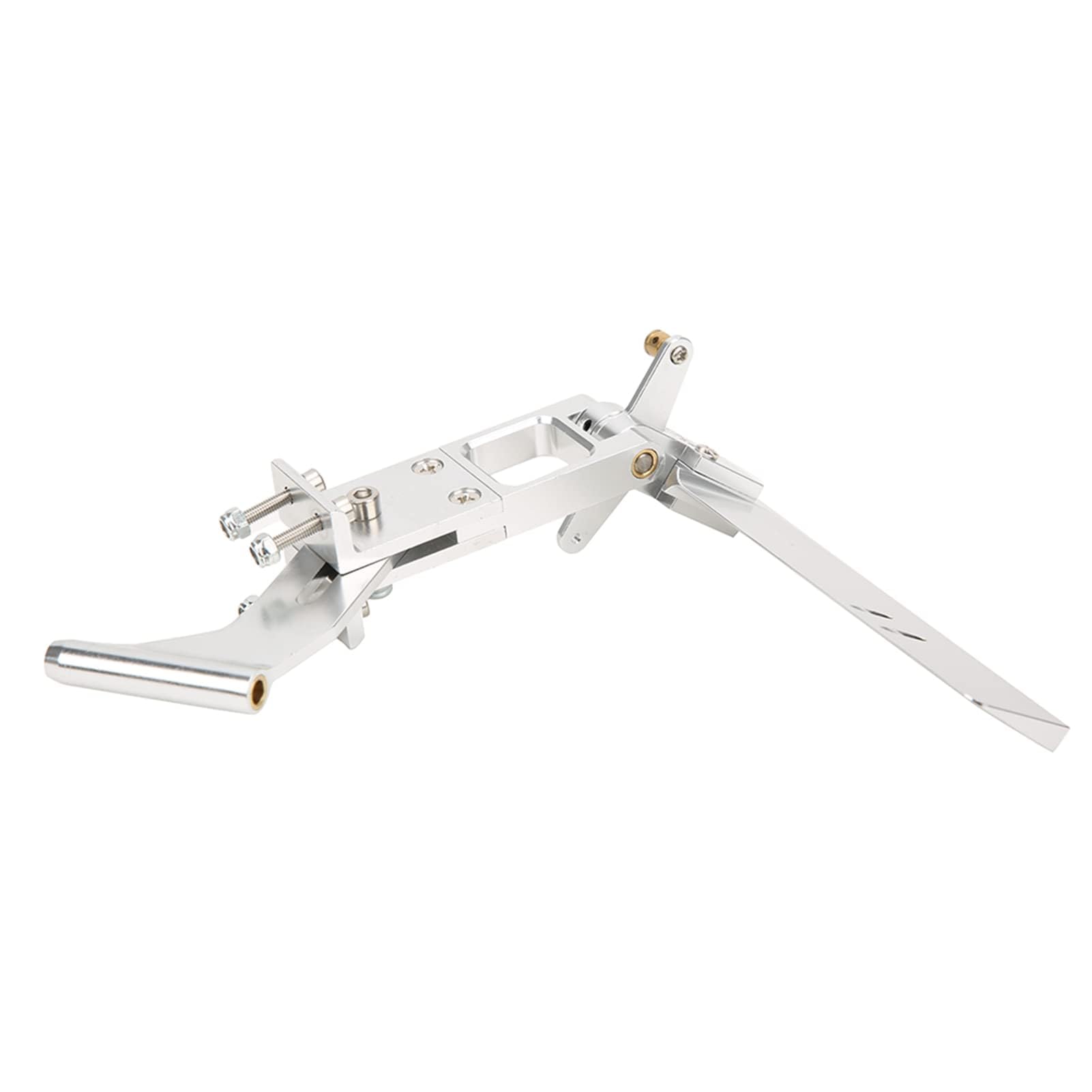Agatige Conjunto De Timón De Barco RC, Eje Flexible De Aleación De Aluminio De 0,2 Pulgadas con Juego De Soporte Conjunto De Timón Integrado De 4,3 Pulgadas Piezas De Barco RC para El Sistema De Eje