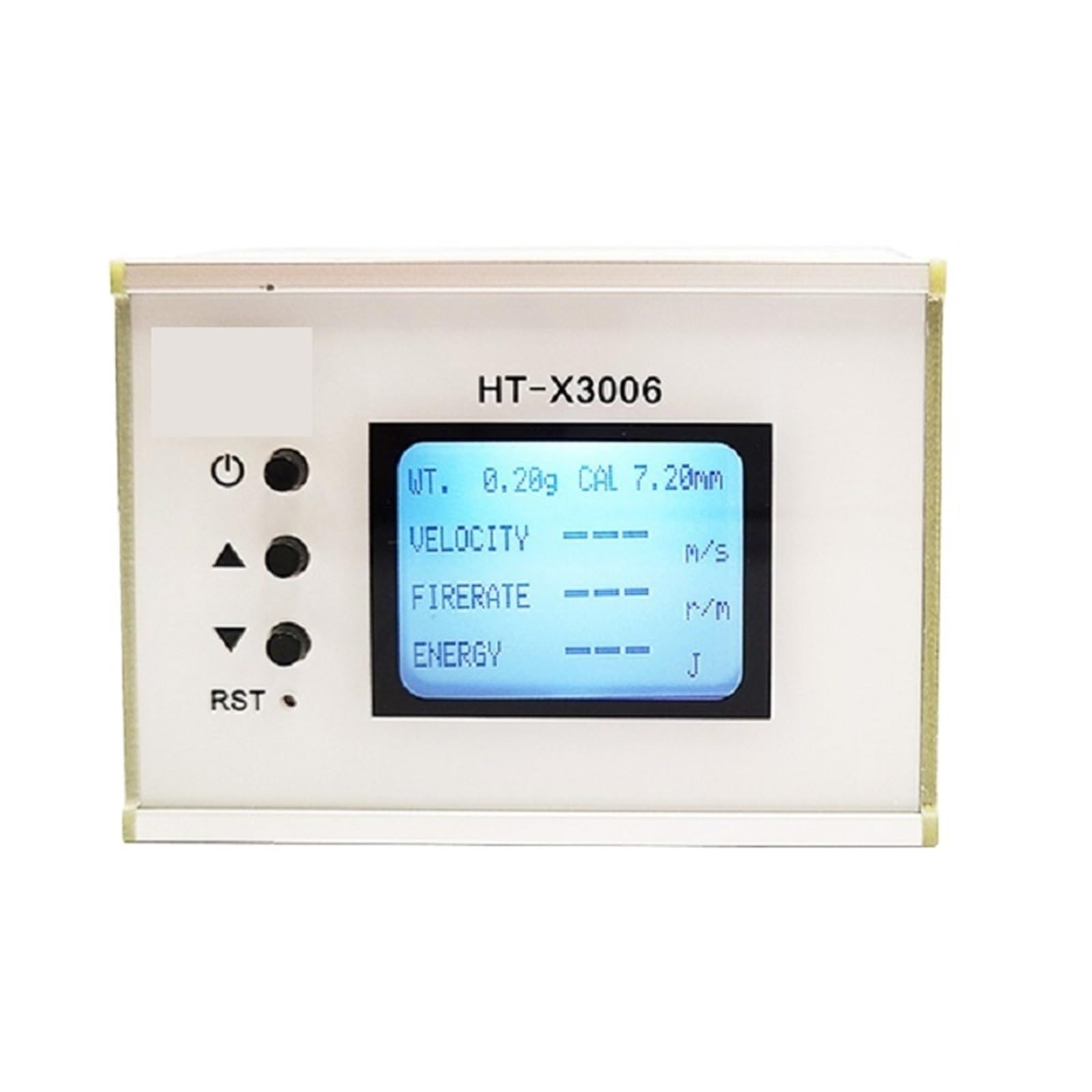 HT-X3005/X3006 Medidor de velocidad de disparo, medición de energía de la velocidad de la bola, cronógrafo, probador de balas con pantalla LCD retroiluminada(X3006(no WiFi))