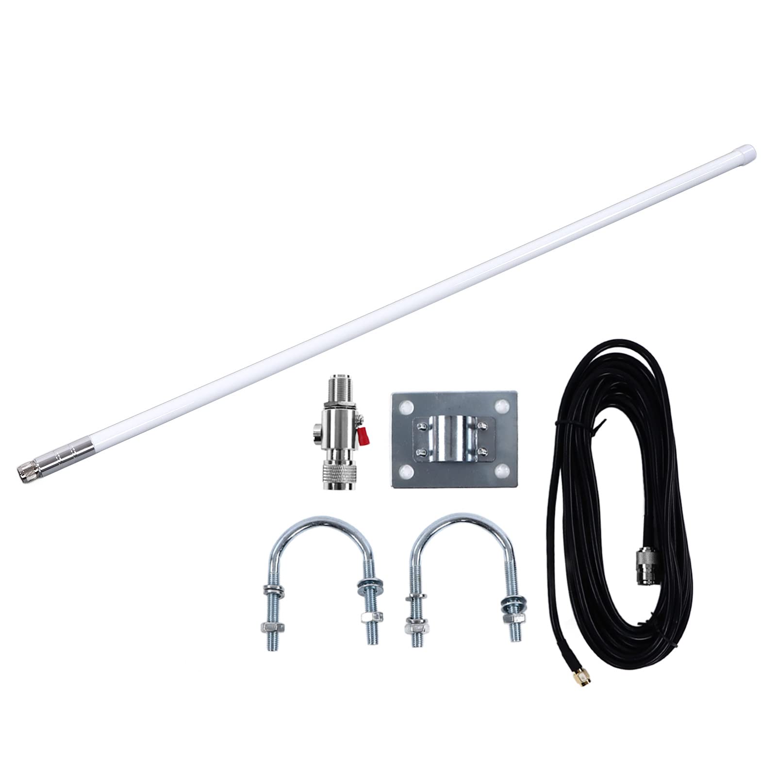 Antenne extérieure en Fibre de Verre, Kit d'antenne Lora omnidirectionnel étanche pour Utilisation intérieure et extérieure