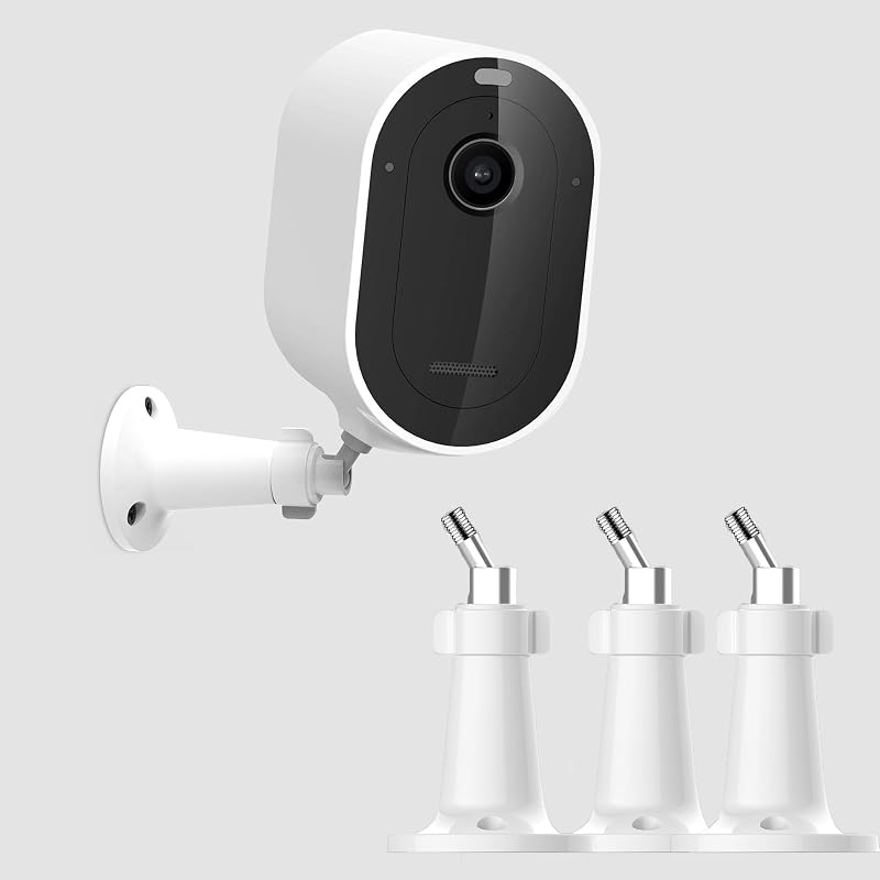 3 Pack Security Camera Wall Mount for Arlo Pro, Arlo Pro 2, Arlo Ultra, Arlo Pro 3, Arlo Essential Spotlight Camera, Adjustable Security Indoor/Outdoor Mounting Bracket