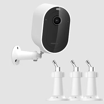 3 Pack Security Camera Wall Mount for Arlo Pro, Arlo Pro 2, Arlo Ultra, Arlo Pro 3, Arlo Essential Spotlight Camera, Adjustable Security Indoor/Outdoor Mounting Bracket