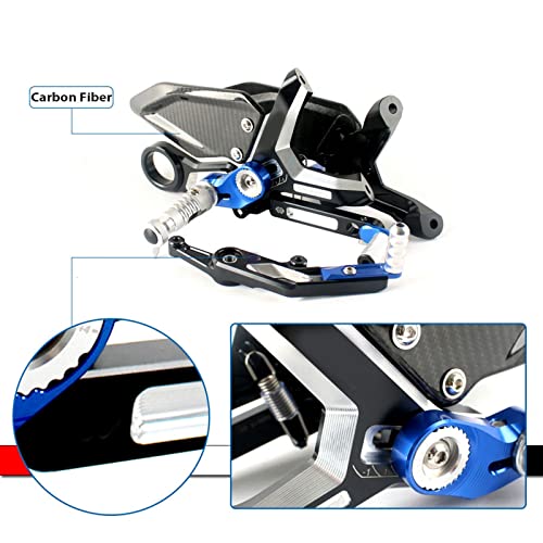 Commandes reculées BMW S1000RR carbone et alu CNC haut de gamme - 5