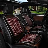 Wood Bead Car Seat Cover Cushion, Cooling & Breathing, Automotive Beaded Driver Seat Massager Cushion for Lower Back Pain