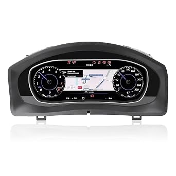 10.25" Linux Auto Aftermarket Digital Instrument Dash Panel Car Gauge Cluster Replacement Dashboard LCD Display for Volkswagen Tiguan 2009-2017