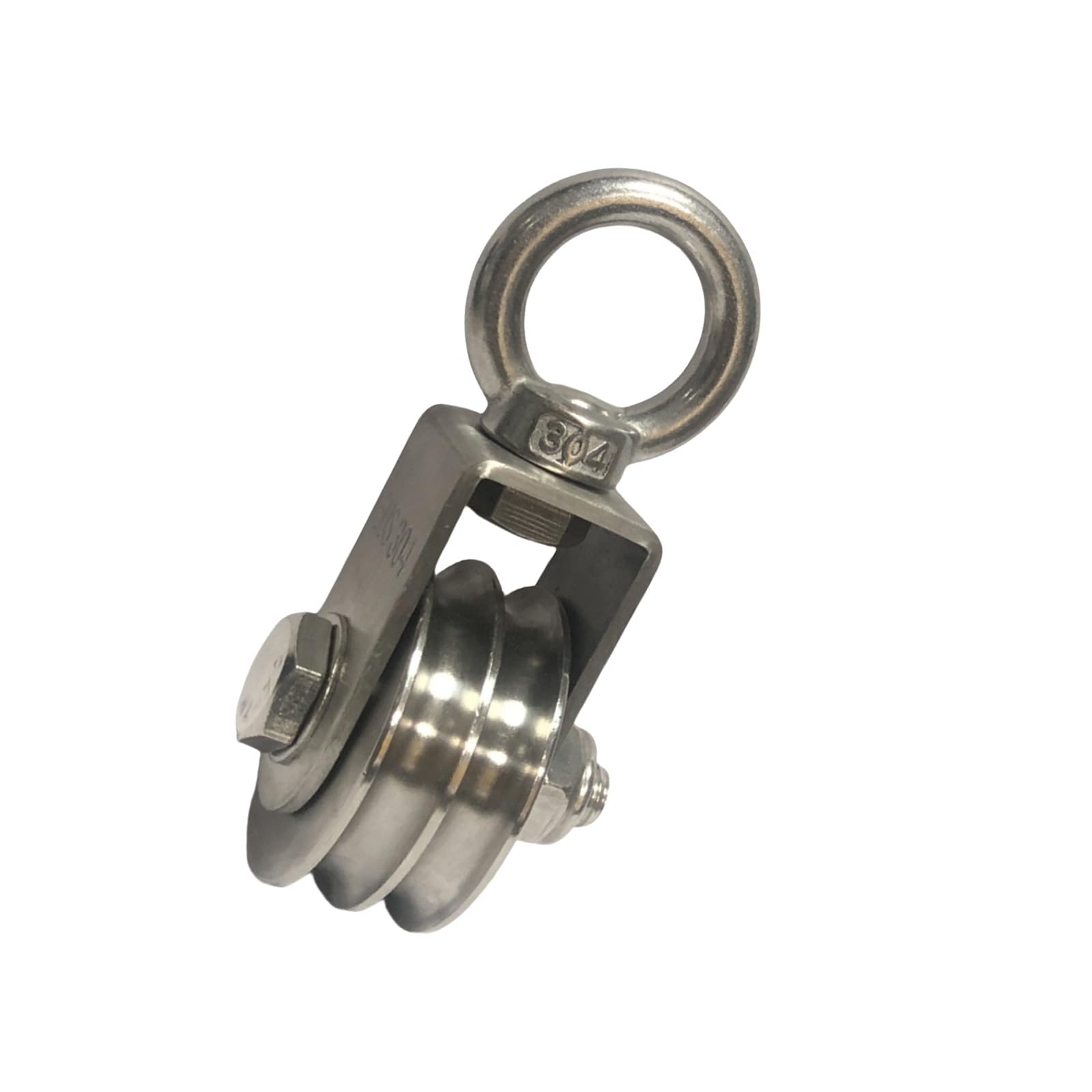 Wheel Quiet Bearing Pulley with U Grooves Bearing for Warehouse and Home Use Simple Block