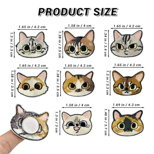 8 imanes decorativos de gato para refrigerador miniatura 3