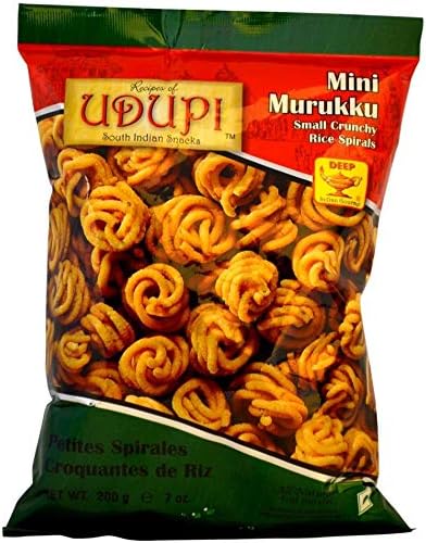 Pack of 2 - Udupi Mini Murukku - 7 Oz (7 Ounces Each)