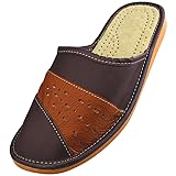 Confort – Ces pantoufles pour hommes en cuir lisse, dotées d’une semelle plate et d’un bout fermé, sont idéales à enfiler. Parfaites comme chaussons d’été, elles offrent une agréable respirabilité et une sensation de détente au porté.