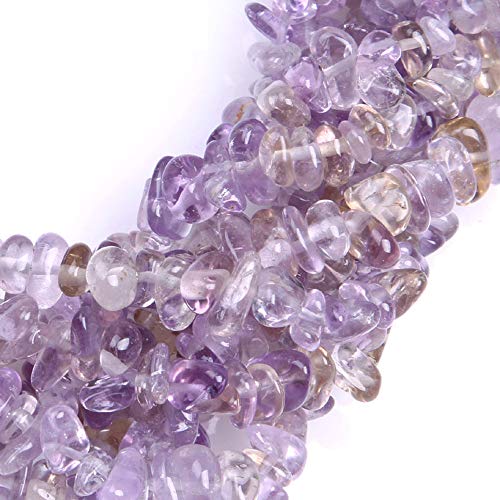 Image of 5-8mm Ametrine Crystal Chips Natural Chip Stone Beads for Jewelry Making